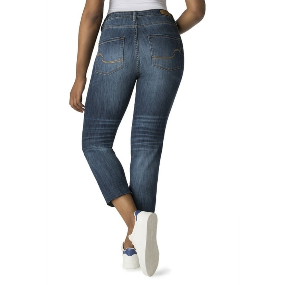 Levi's Signature Womens High Rise Slim Cropped Fit Stretch Denim Jeans Size 27